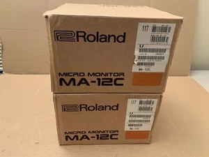 Roland MA-12C Stereo Monitor Lautsprecher Desktop PC Micro Monitor Paar Set GEBRAUCHT - Bild 1 von 21