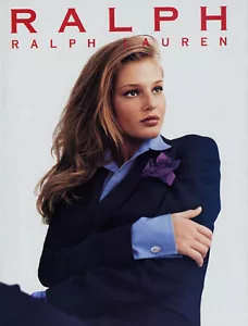 1996 Ralph Lauren RRL Bridget Hall Herbstmode MAGAZINANZEIGE - Bild 1 von 1