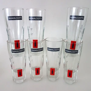 7 Ramazotti Gläser Glas 2cl / 4 cl Neuwertig - Bild 1 von 6