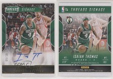 2016-17 Panini Threads Signage Century Proof Gold /10 Isaiah Thomas #16 Auto