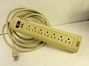 Belkin Surge Master with Phone Line Protection 330V Model F5C572-TEL 12 Foot - Picture 1 of 6