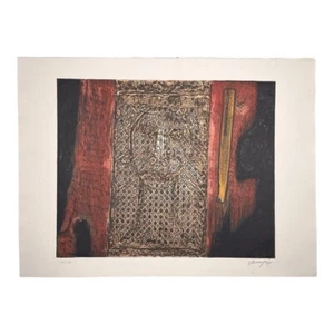 EDUARDO ROCA (SCHOCO) .Gravur, Kolographie auf Karton. Zeitgenössische Kubanische Kunst - Bild 1 von 7