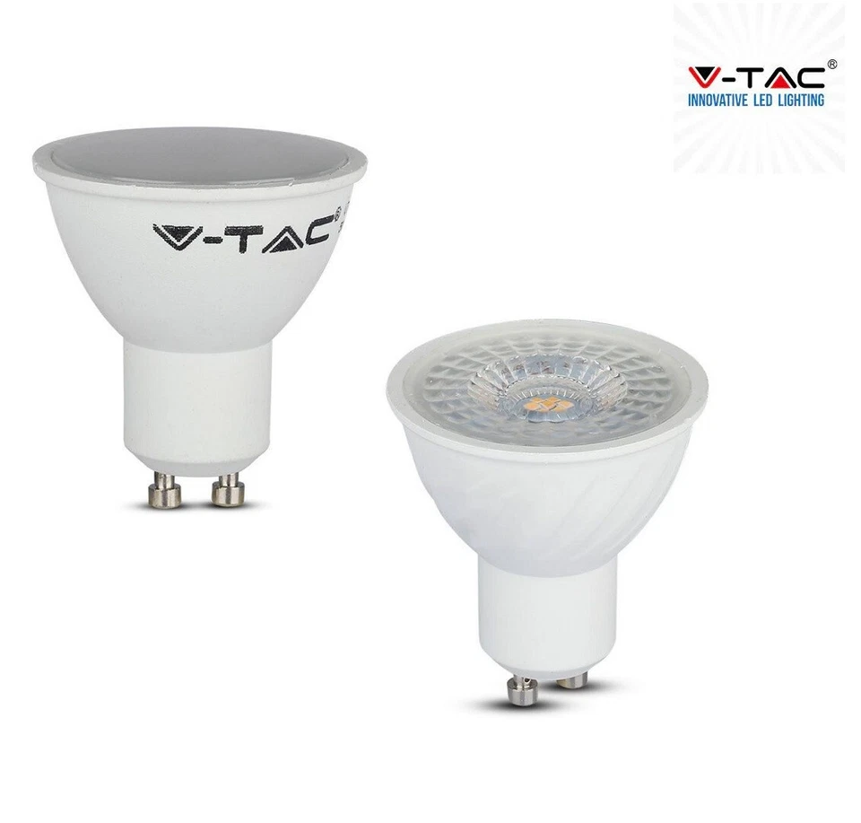 LAMPADINA LED V-TAC GU10 MR16 GU5.3 DA 2W A 10W 3000 4000 6500 faretto spot - Immagine 1 di 1