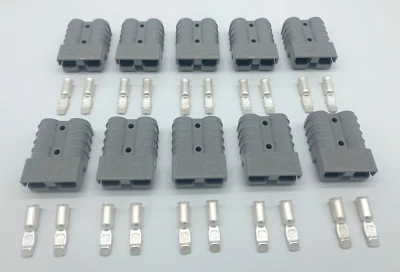 10 Pack Anderson Power SB50 Connectors 6 Gauge Gray 6 AWG
