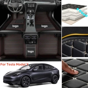 For Tesla Model Y 2012-2024 Car Floor Mats Custom Carpets Waterproof Auto Liners - Picture 1 of 20