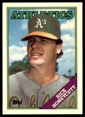 1988 Topps Tiffany Rick Honeycutt Baseball Cards #641 - Image 1 of 2
