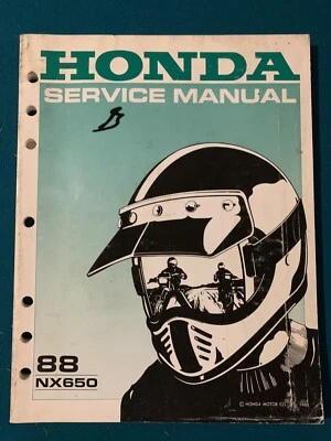 Manual de servicio Honda NX650 88 #61MN900 Foto 1 de 4