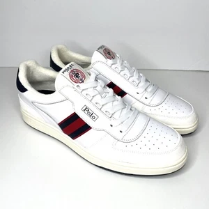 Polo Ralph Lauren Men’s White Court Leather & Suede Sneakers Sz 12 - Bild 1 von 12