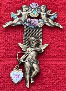 SPILLA SPILLA VINTAGE "ANGELI CHERUBINO" - Foto 1 di 12
