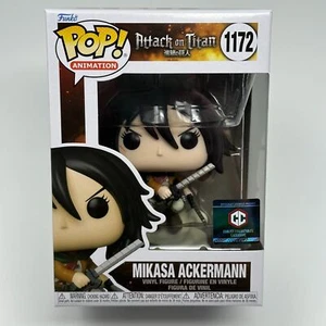 Funko Pop MIKASA ACKERMANN Chalice Exclusive 1172 ATTACK ON TITAN New HIGH GRADE - Picture 1 of 7