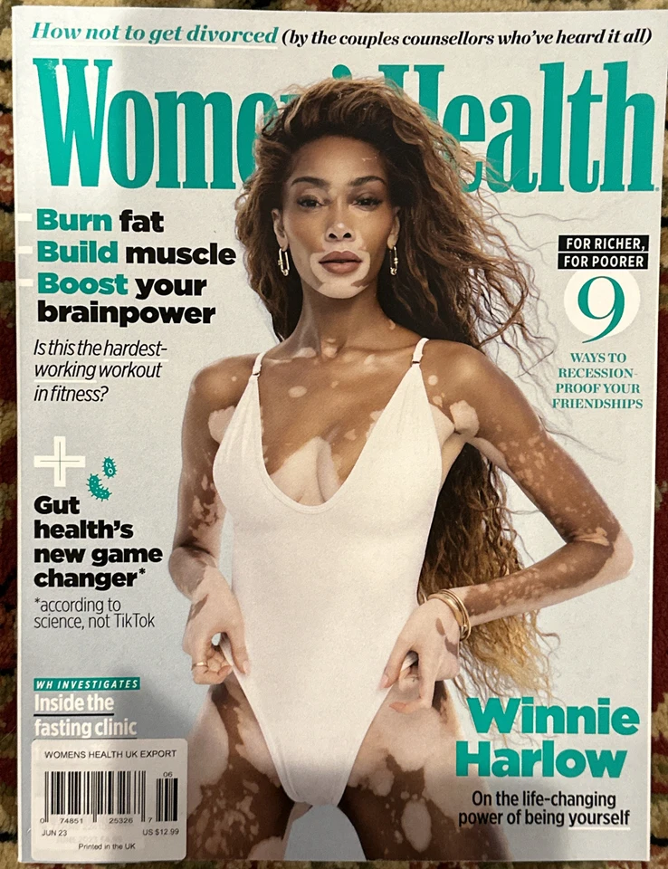 Women's Health magazine, Winnie Harlow, June 2023 issue 108 Foto 1 de 1