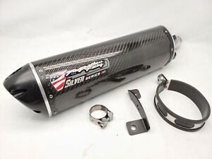 Black Series M-2 Carbon Fiber Canister Slip-On Exhaust System 594142 005-1750407V-B Two Brothers Racing