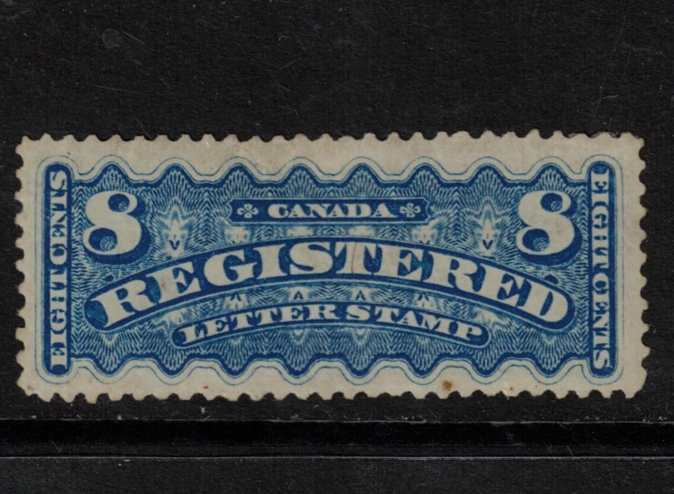 加拿大 #F3 非常精细完好全原装胶铰边 - 底部含天然 — 第 1/1 张图片