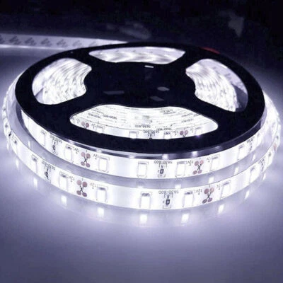 16FT Super Bright Cool White 6000K 5630 SMD 300 LED Strip Lights Flexible DC 12V - Image 1 of 4