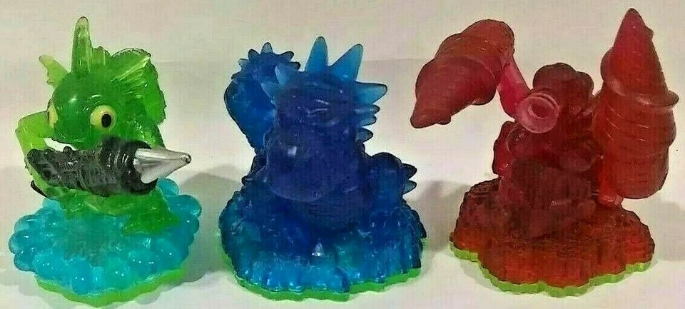 Skylanders Spyro's Adventure Blue Bash Green Gill Grunt Red Drill Sergeant  - Image 1 of 1