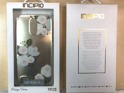 Funda serie diseño Incipio OEM para LG Stylo 3 Plus transparente con diseño floral Foto 1 de 2