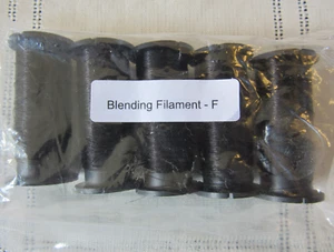 5 Kreinik Metallics Blending Filament Cord #005C BLACK Thread 50M each lot - Picture 1 of 5