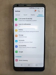 LG G6 H872 32GB Ice Platinum T-Mobile Only, Read - Afbeelding 1 van 13