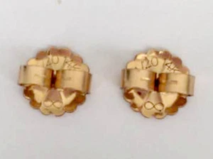 3 Pairs 14k Yellow Gold Filled XL 10mm Safety Butterfly Earring Push-backs 1/20 - Picture 1 of 4