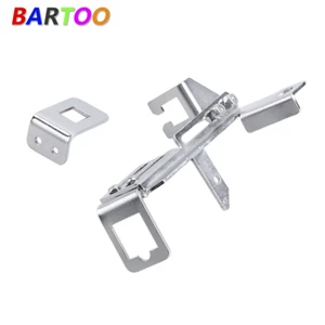 Chrome Holley Kick Down Throttle Cable Kickdown Bracket for SBC BBC - Picture 1 of 11
