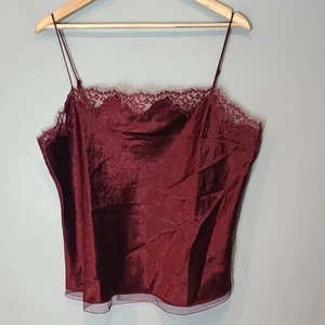 J.Crew Lace-trim camisole top in textured satin New Size XL - Picture 1 of 11