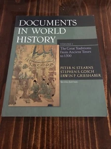 Documents in World History : From Ancient Times to 1500 by Stephen S. Gosch,... - Foto 1 di 3