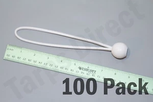 Bungies Bungies a sfera bianca premium 8" - cravatte per carico a baldacchino - confezione da 100 - Foto 1 di 1
