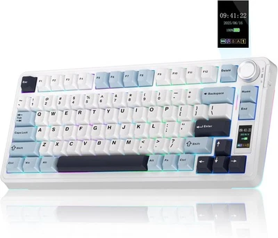 AULA S75 Pro Wireless Mechanical Keyboard RGB Screen Knob Hot Swap NEW! - Image 1 of 4