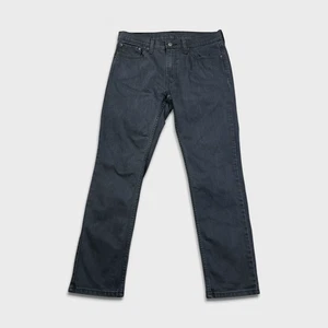 Pantalones de mezclilla Levi's 511 para hombre 33x32 gris calce ajustado lavado oscuro elásticos tiro medio - Imagen 1 de 12