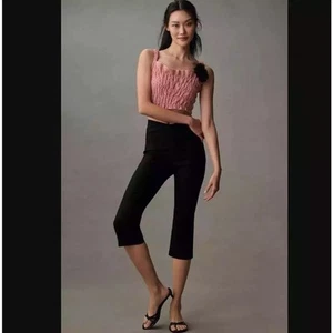 Anthropologie Maeve Structured Bombshell Crop Pants Playful Polished Women's 10 - Picture 1 of 7
