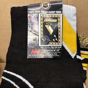 Manta polar de campaña Pittsburgh Penguins NHL Northwest 50"x60" - Imagen 1 de 3