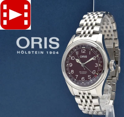 🎦OH! [MINT w/Box] ORIS Big Crown 7741 Red Pointer Date Automatic Men's JAPAN - Image 1 of 4