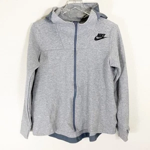 Nike Damen Sportswear Advance 15 Cape Hoodie Größe Small grau Frontreißverschluss Laufen - Bild 1 von 8
