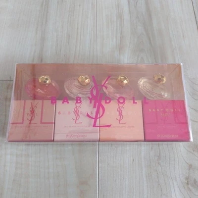 Новый Yves Saint Laurent BABY DOLL истории 7,5 мл 0,3 унций x 4 комплект туалетная вода - Изображение 1 из 3