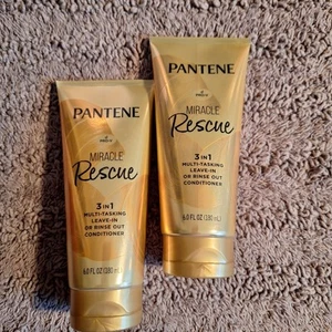 2 Pk Pantene PRO-V Miracle Rescue 3-in-1 Leave In or Rinse Out Conditioner - Picture 1 of 5