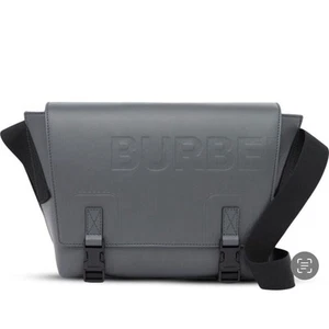 Burberry Leather Horseferry Debossed Logo Messenger Bag Small 8L NWT $1,550 - Picture 1 of 17