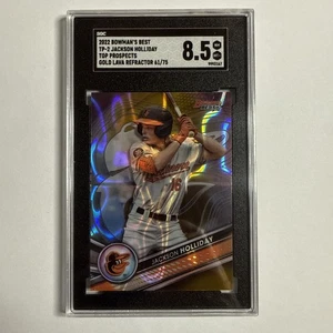 2022 Bowmans Best Gold Lava Jackson Holliday ROOKIE 61/75 SGC 8.5 Wil - Picture 1 of 2