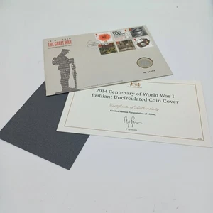 Armisticio de la Primera Guerra Mundial 2018 brillante sin circular £2 - cubierta de moneda real como nueva - Imagen 1 de 7