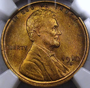 1910-S Lincoln Cent Superb Gem BU NGC MS-64RB... Awesome PQ Coin, So Very NICE!! - Picture 1 of 6