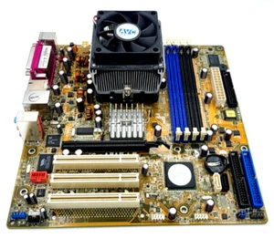 HP 5188-2526 ASUS A8AE-LE MOTHERBOARD + 2.4 GHz AMD CPU ADA3800DAA4BW + H/S/FAN - Picture 1 of 5