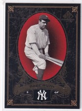 2007 SP Legendary Cuts #54 Babe Ruth Retail Silver Excellent