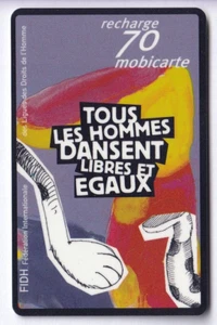 FRANCE MOBICARTE TELECARTE / PHONECARD .. PU22 70F FIDH 12/2001 UT/TBE C.220€ - Imagen 1 de 2