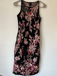 WHBM - Floral Embroiled-Mesh Sheath Dress new with tag - Picture 1 of 11