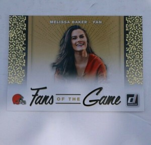 2019 Panini Donruss Fans of the Game Melissa Baker #FTG-3 Cleveland Browns