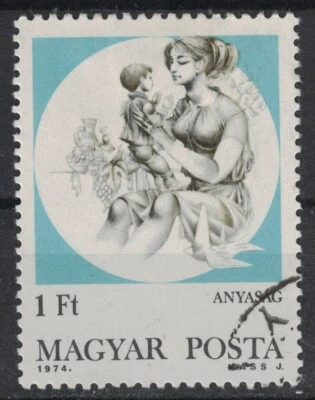 HUNGRÍA: 1974 SC#2320 Usado CTO Maternidad AJ953 Foto 1 de 2