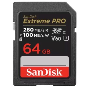 Tarjeta SDXC SanDisk Extreme PRO 280 MBs UHS-II C10 V60 64 GB SDSDXEP-064G-GN4IN - Imagen 1 de 3