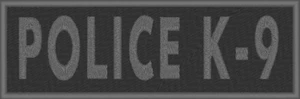 Parche POLICE K-9 con sujetador marca VELCRO® emblema táctico gris - Imagen 1 de 1