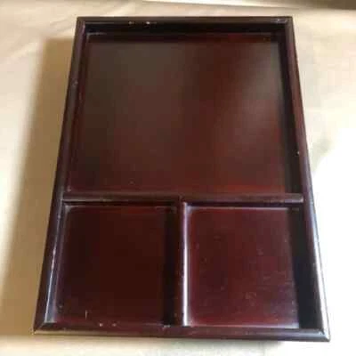 Cherry Wood Finish Arm Chair Caddy-12 1/2" x 9 1/2" - Image 1 of 2