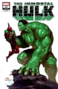 IMMORTAL HULK #21 INHYUK LEE EXCLUSIVE DEADPOOL VARIANT 2019 MARVEL COMICS VF/NM - Picture 1 of 1