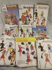 8786 Simplicity SEWING Pattern Girls Cheerleader Outfit Skirt Lot x9 + Others - Picture 1 of 3